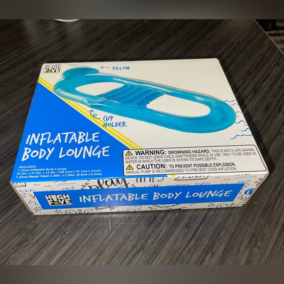 Inflatable Body Lounge Pool Float - Picture 2 of 3